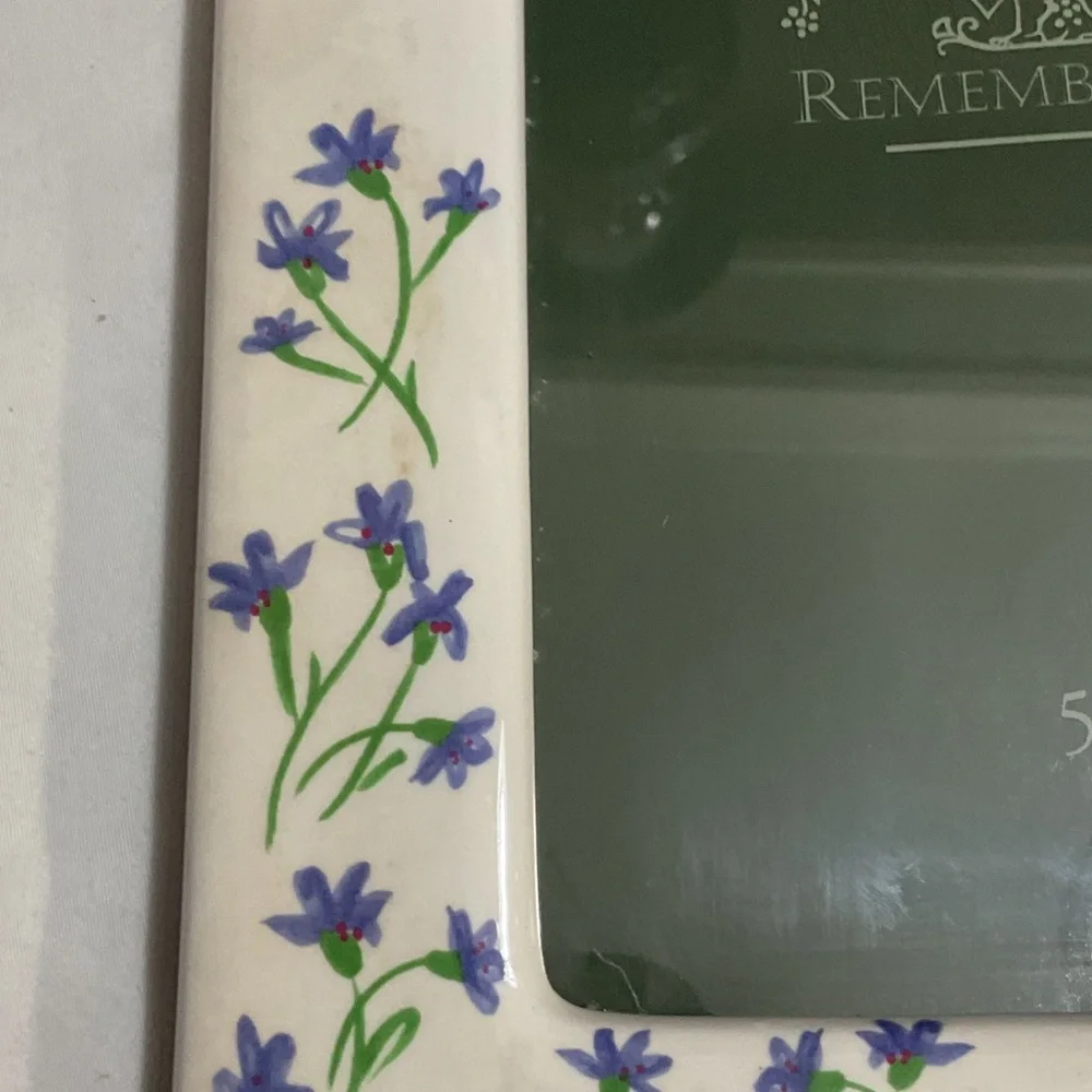Floral Ceramic Picture Frame by